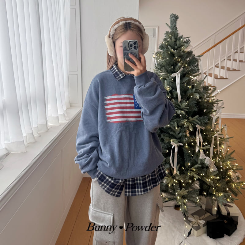 Bunny Powder - Korean Women Fashion - #vintagekidsstyle - Adult USA Sweatshirt - 3