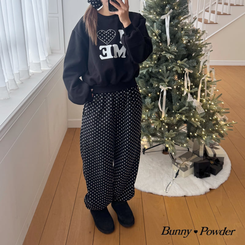Bunny Powder - Korean Women Fashion - #womensfashion - Adult Heart Puff Sweatshirt - 11