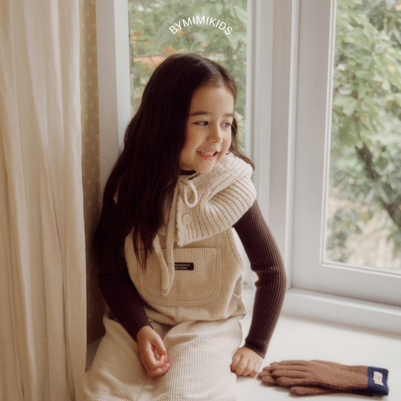 Bymimi - Korean Children Fashion - #Kfashion4kids - Milk Corduroy One-piece - 11