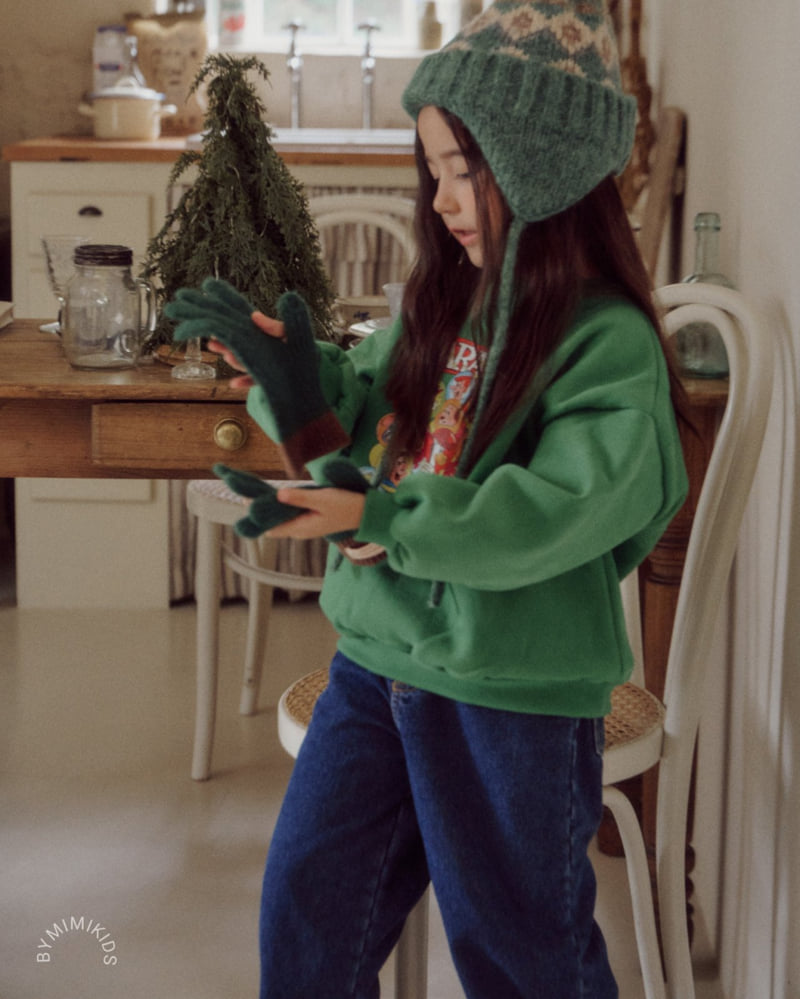Bymimi - Korean Children Fashion - #childofig - Bambi Fleece Denim Pants - 5