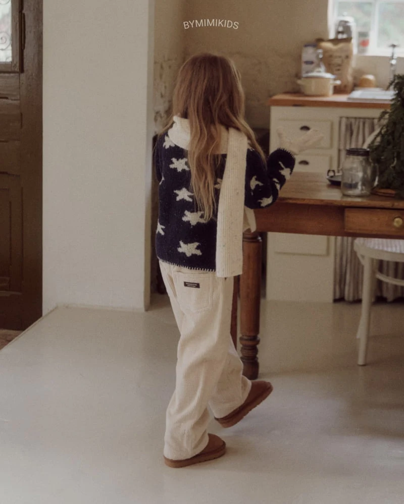 Bymimi - Korean Children Fashion - #childrensboutique - White Star Cardigan - 4