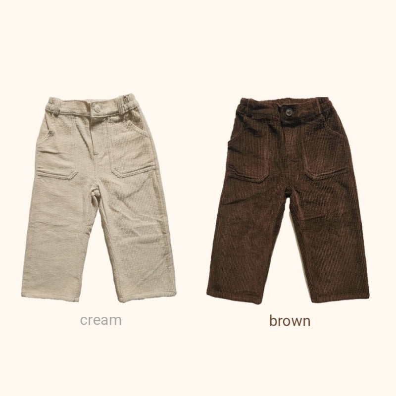 Bymimi - Korean Children Fashion - #kidsshorts - Donut Corduroy Pants