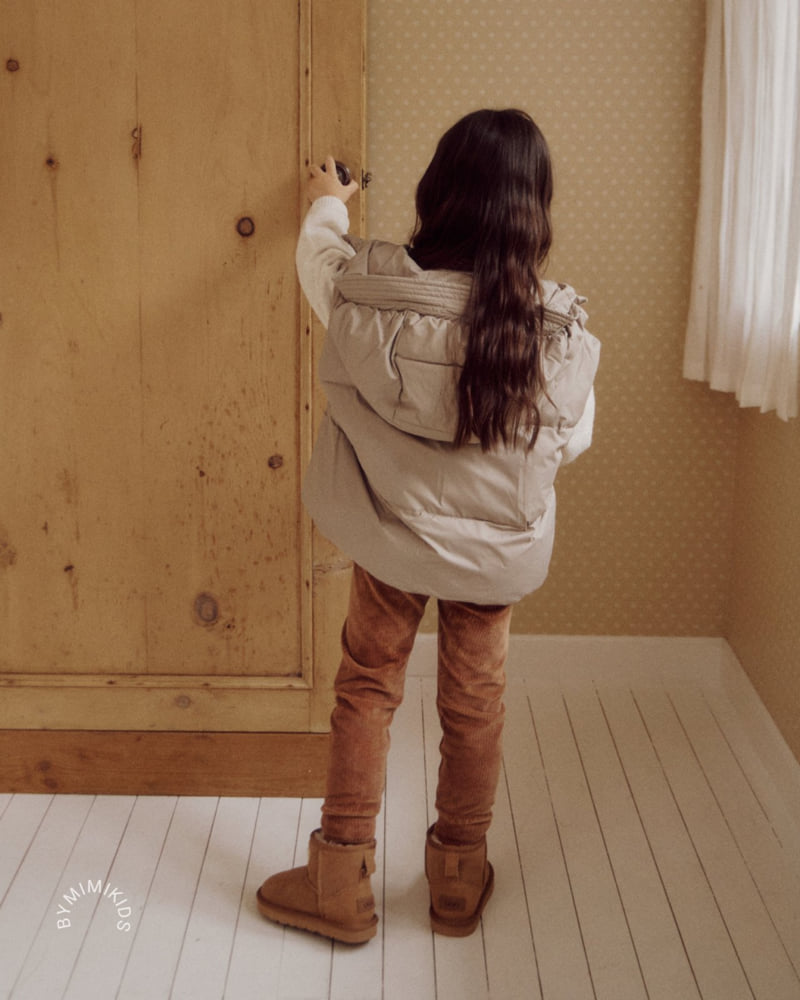 Bymimi - Korean Children Fashion - #kidsshorts - Hooded Vest Padding - 3