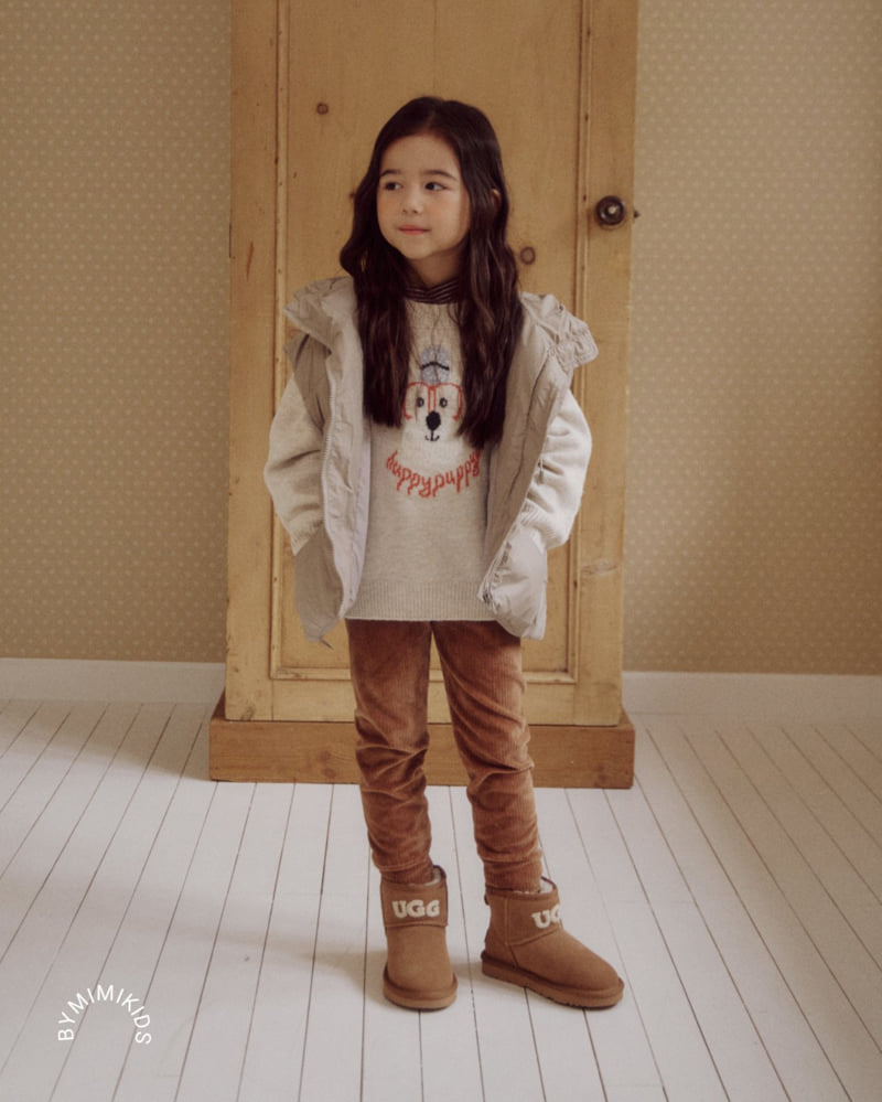 Bymimi - Korean Children Fashion - #kidsshorts - Hooded Vest Padding - 4