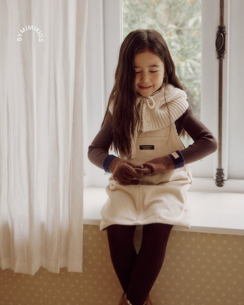 Bymimi - Korean Children Fashion - #kidzfashiontrend - Milk Corduroy One-piece - 10