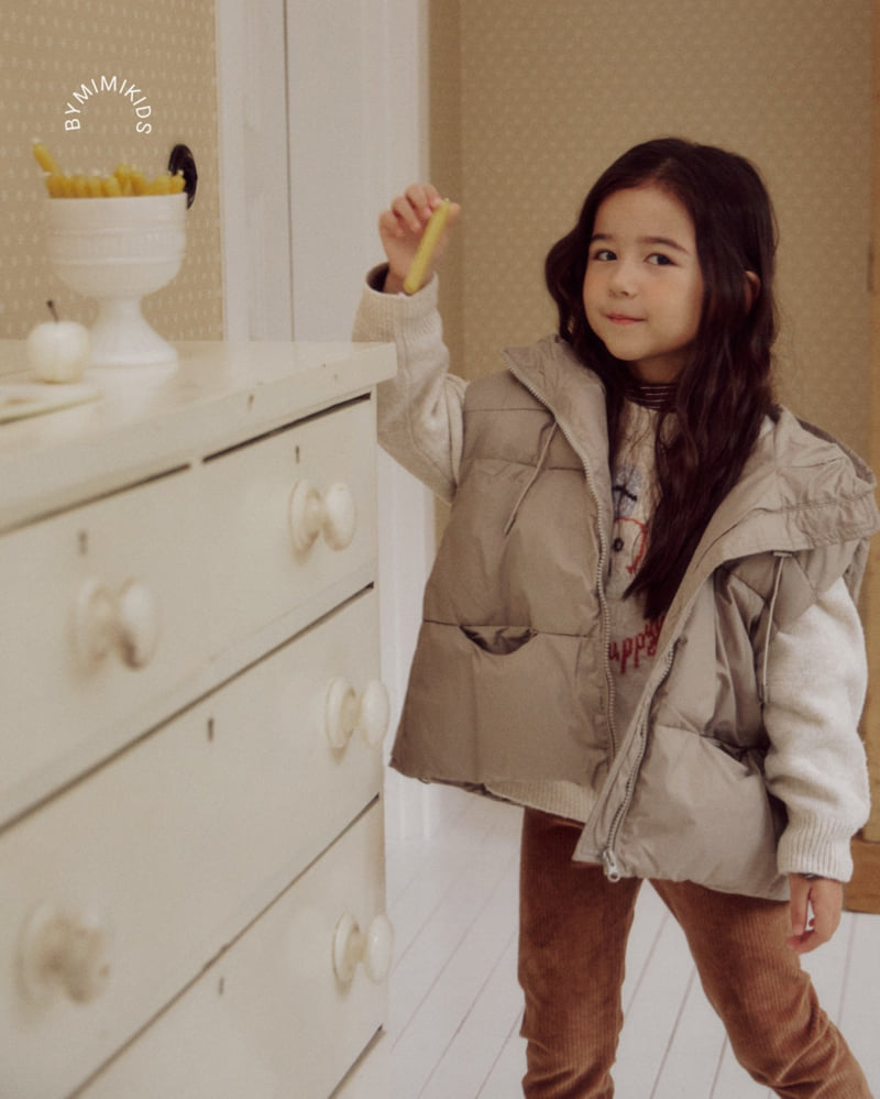 Bymimi - Korean Children Fashion - #kidzfashiontrend - Hooded Vest Padding - 5
