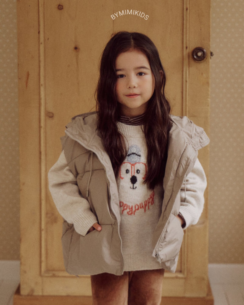 Bymimi - Korean Children Fashion - #littlefashionista - Hooded Vest Padding - 7