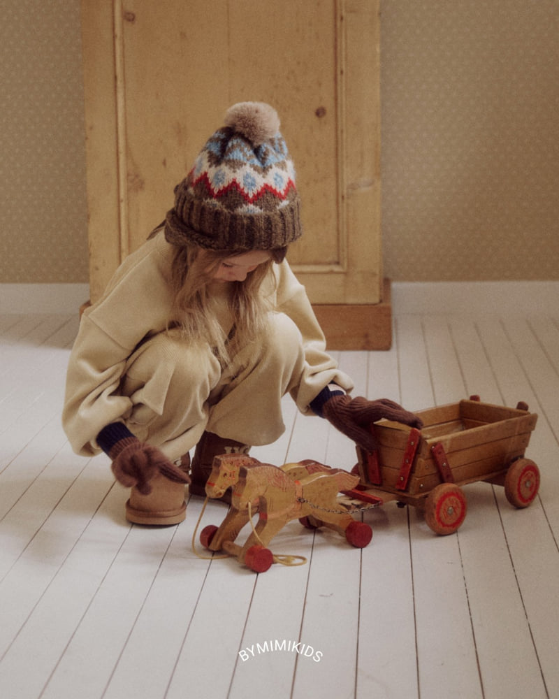 Bymimi - Korean Children Fashion - #littlefashionista - Jacquard Beanie - 4