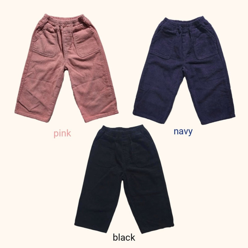 Bymimi - Korean Children Fashion - #minifashionista - Bead Corduroy Pants