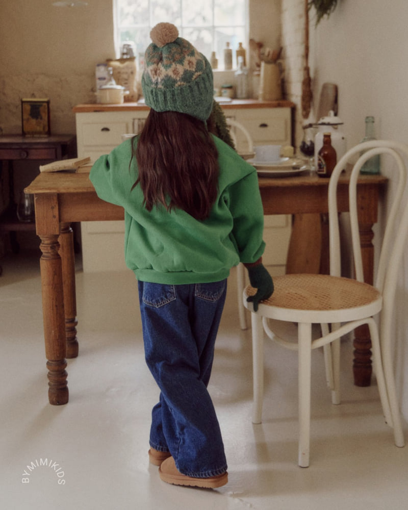 Bymimi - Korean Children Fashion - #toddlerclothing - Bambi Fleece Denim Pants - 4