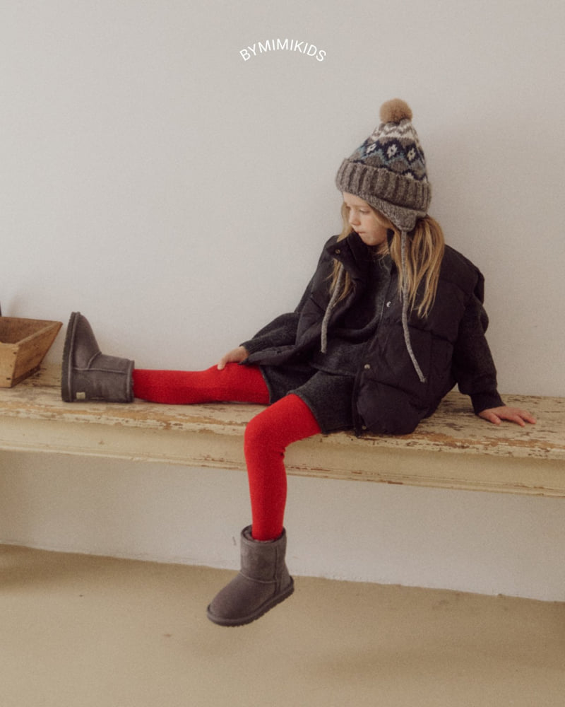 Bymimi - Korean Children Fashion - #todddlerfashion - Knit Leggings - 6