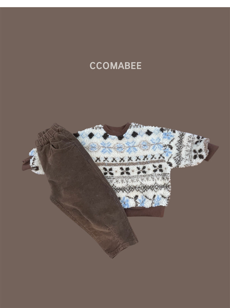 Ccomabee - Korean Children Fashion - #kidsshorts - Nordic Fleece Sweatshirt - 2
