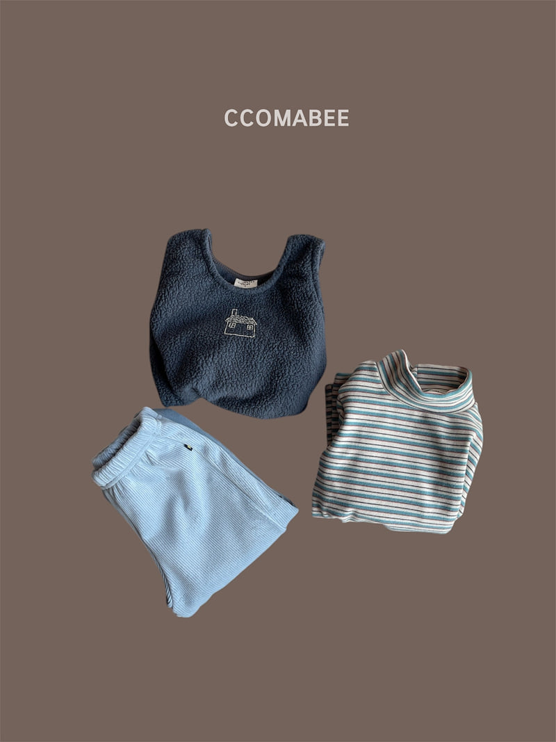 Ccomabee - Korean Children Fashion - #kidsstore - Leaf Turtleneck Tee - 2