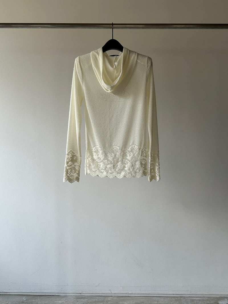 Chavi - Korean Women Fashion - #momslook - Lea Knit Hood Tee - 3