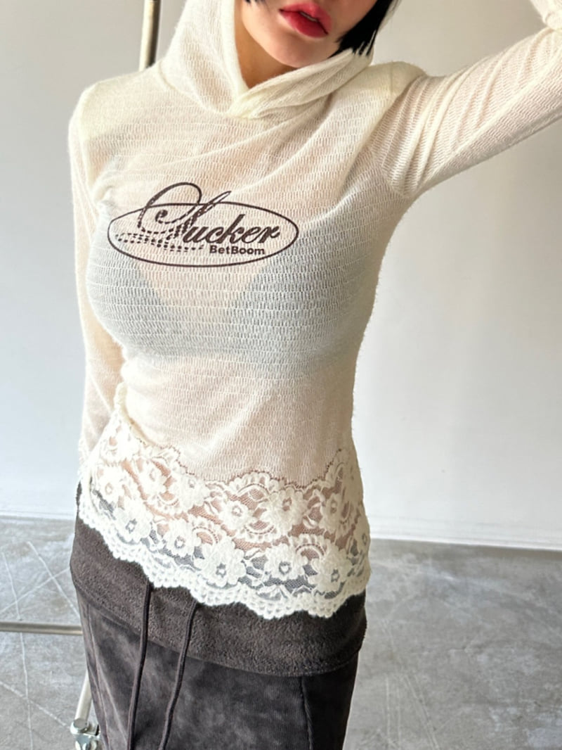 Chavi - Korean Women Fashion - #momslook - Lea Knit Hood Tee - 7