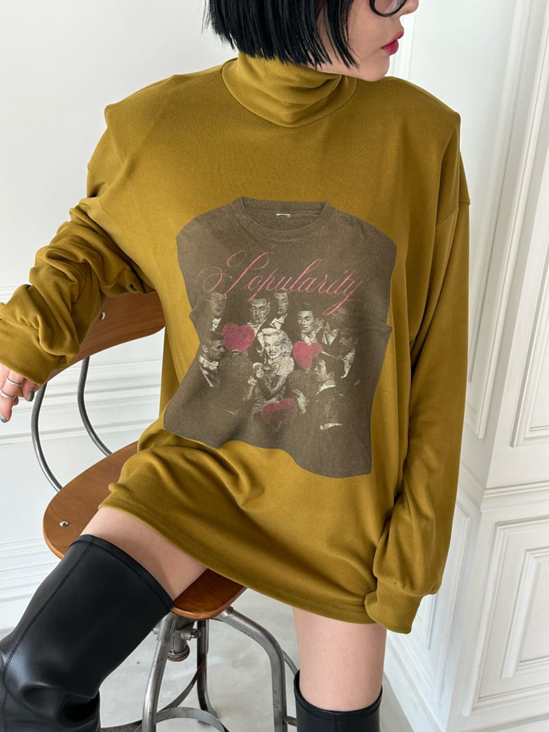 Chavi - Korean Women Fashion - #momslook - Monroe Box Turtleneck Tee - 12
