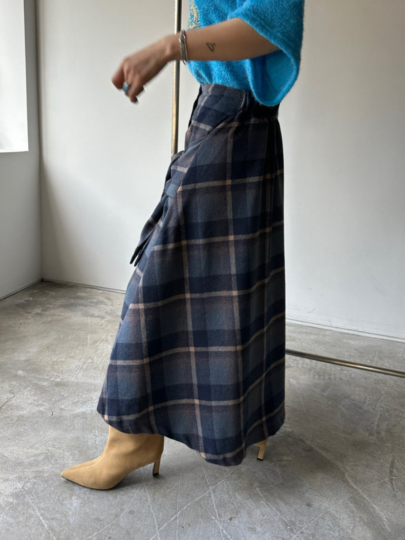 Chavi - Korean Women Fashion - #thelittlethings - Check Shirt Skirt - 4