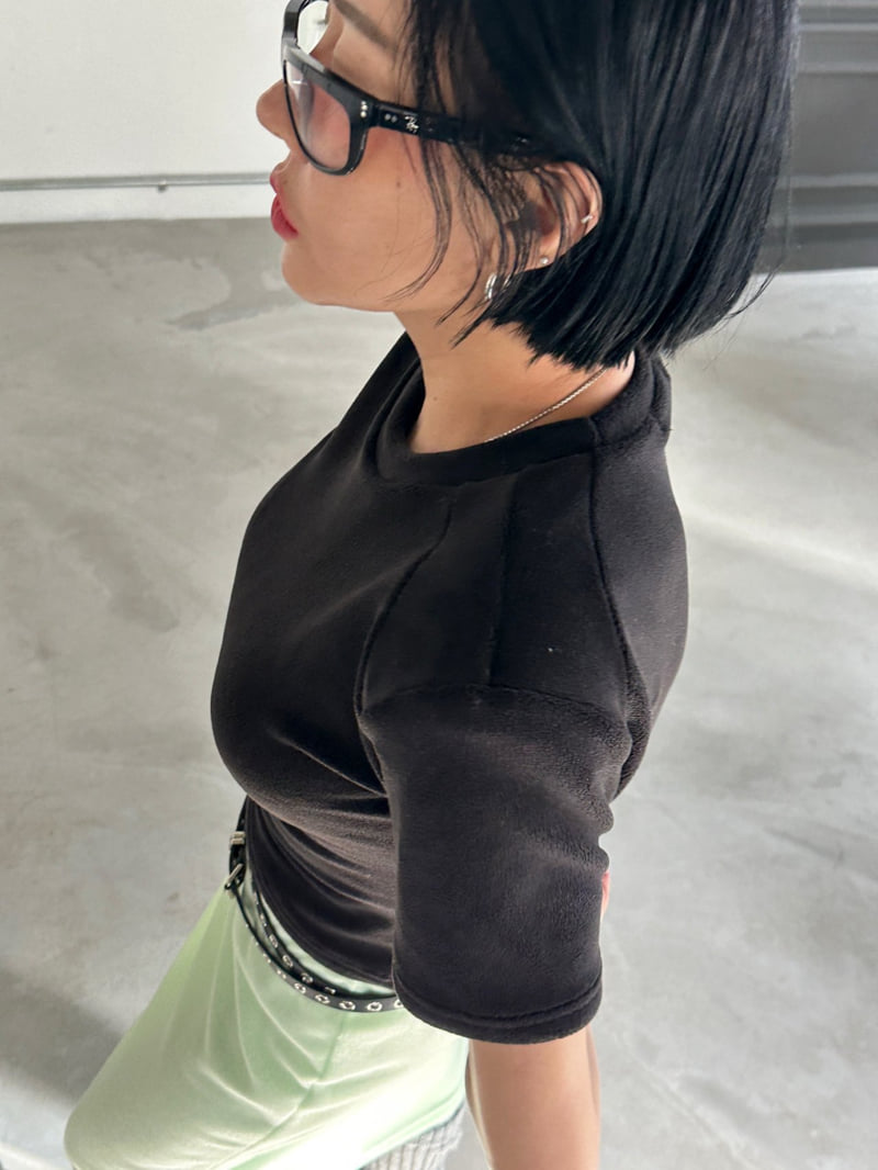 Chavi - Korean Women Fashion - #momslook - Warm Padded Tee - 3