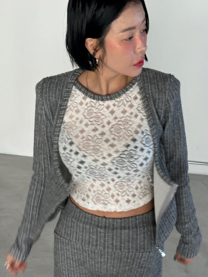 Chavi - Korean Women Fashion - #momslook - Rosy Lace Cardigan - 5