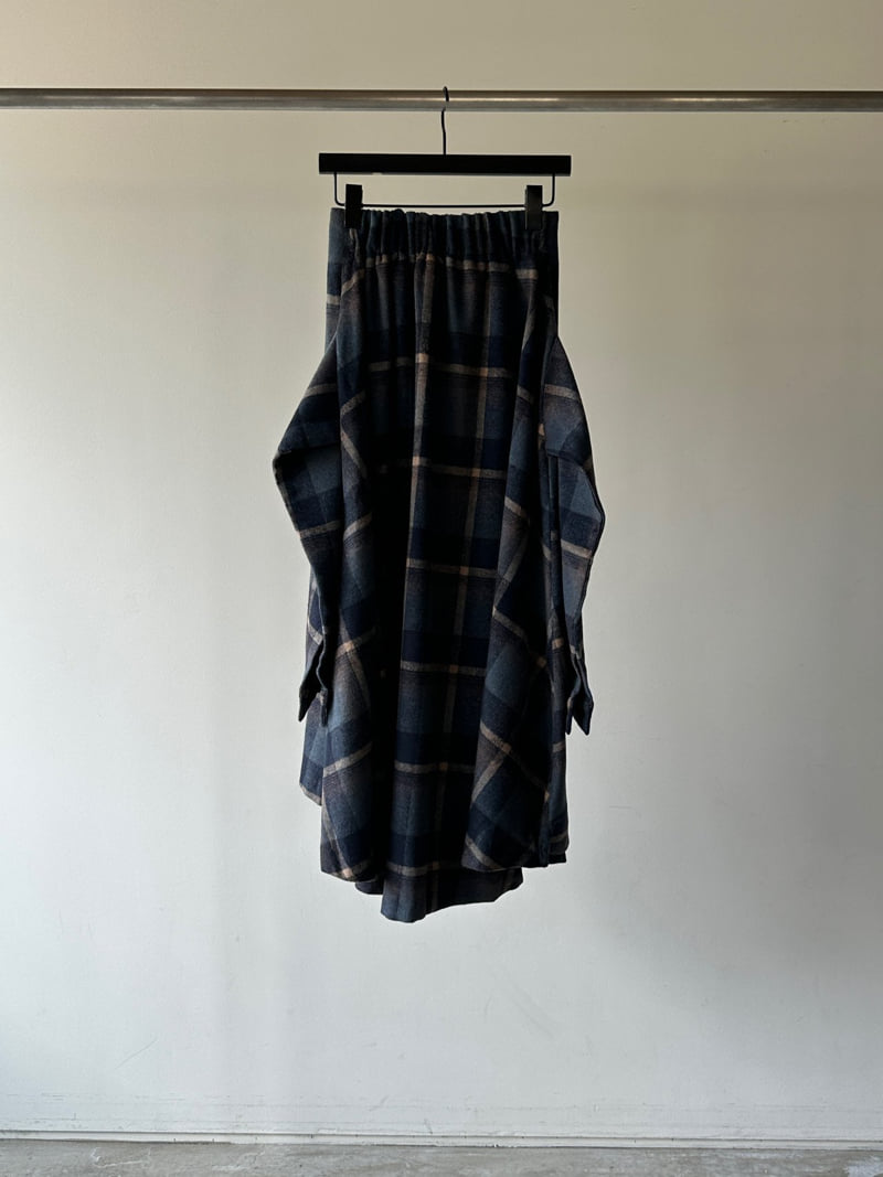 Chavi - Korean Women Fashion - #thelittlethings - Check Shirt Skirt - 3