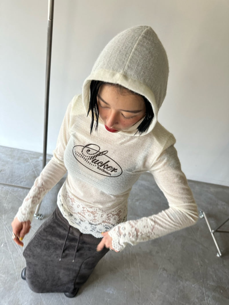 Chavi - Korean Women Fashion - #womensfashion - Lea Knit Hood Tee - 6