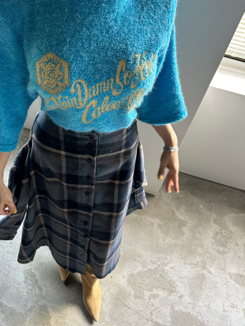 Chavi - Korean Women Fashion - #womensfashion - Check Shirt Skirt - 7