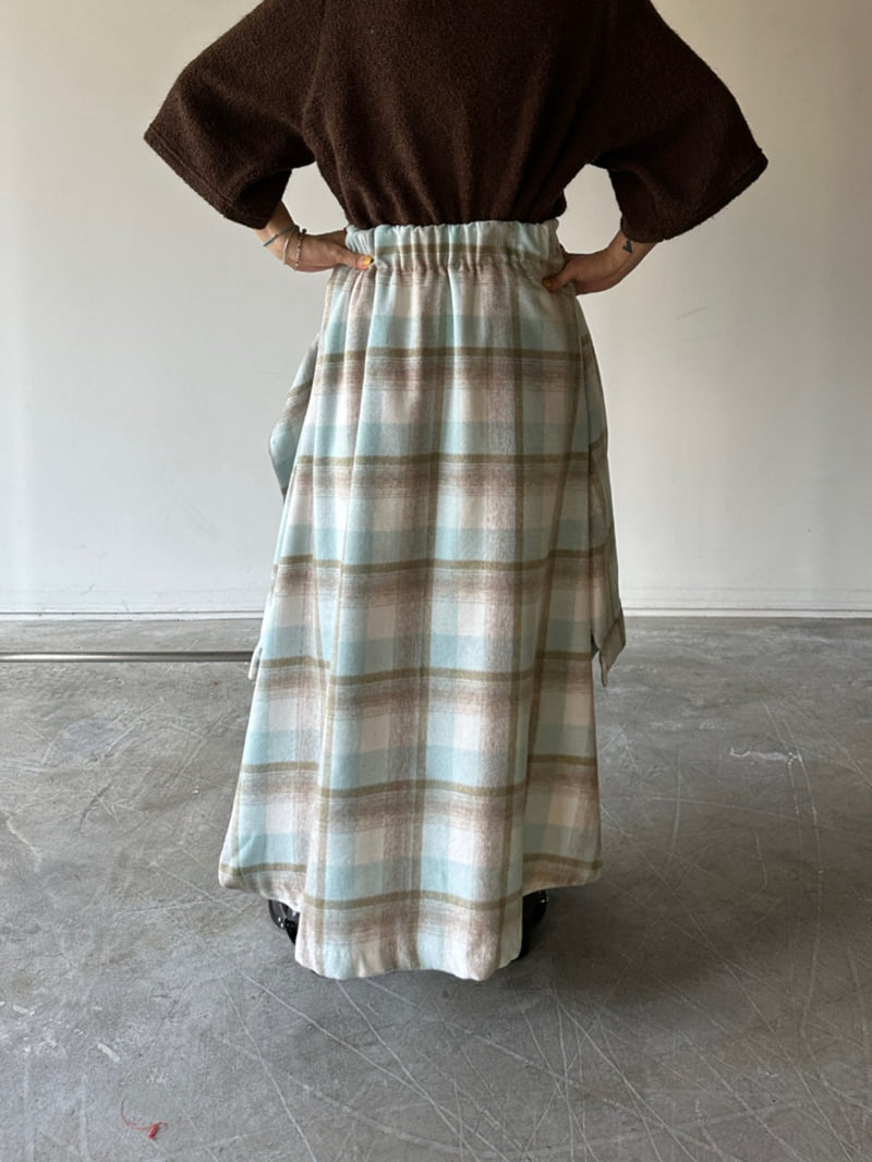 Chavi - Korean Women Fashion - #womensfashion - Check Shirt Skirt - 9