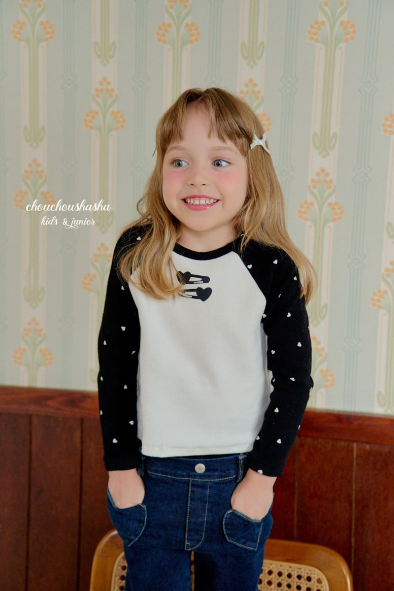 Chouchou Shasha - Korean Children Fashion - #Kfashion4kids - Heart Bootcut Pants (Brushed) - 7