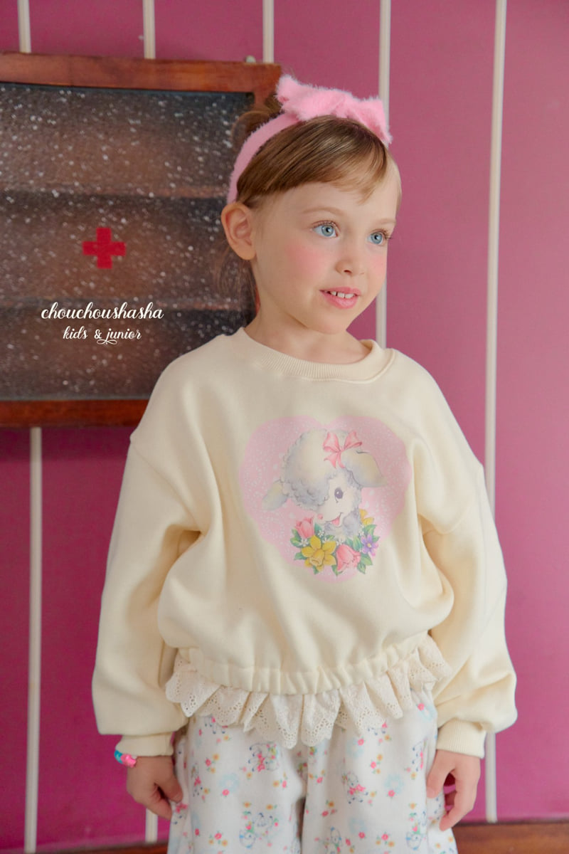Chouchou Shasha - Korean Children Fashion - #Kfashion4kids - Sheep Lace Sweatshirt - 11