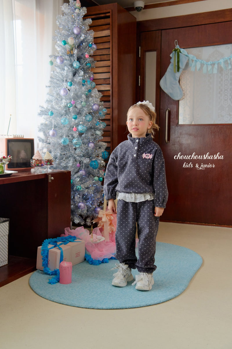 Chouchou Shasha - Korean Children Fashion - #Kfashion4kids - Dot Lace Fleece Pants - 6
