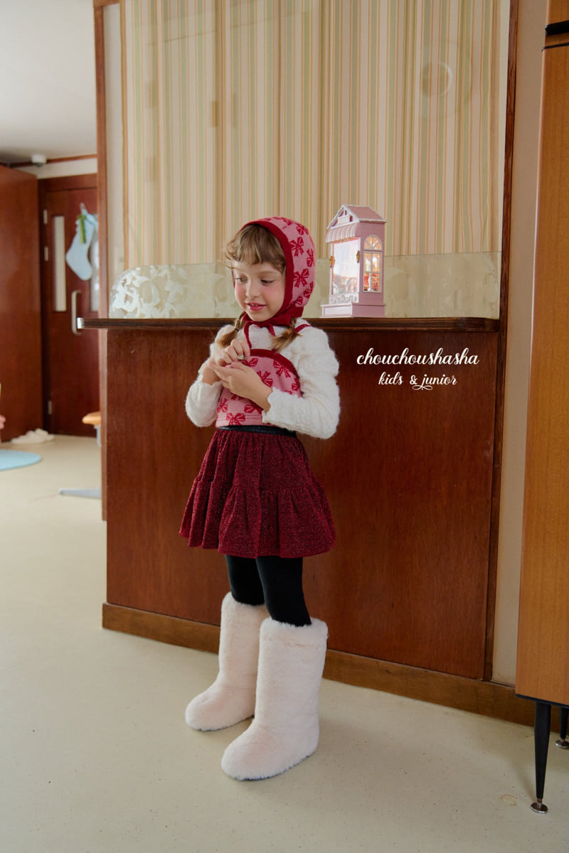 Chouchou Shasha - Korean Children Fashion - #childofig - Flower Fleece Lace Tee - 11