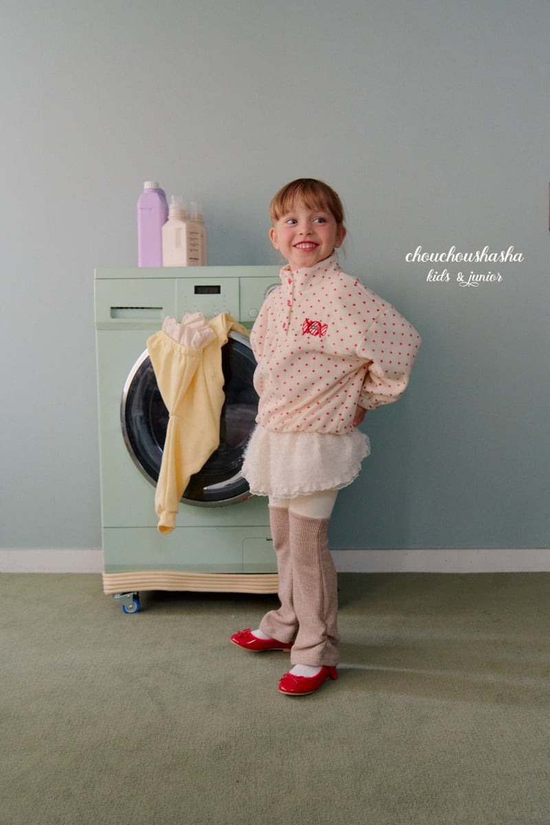 Chouchou Shasha - Korean Children Fashion - #childofig - Pearl Warmer Leggings - 10