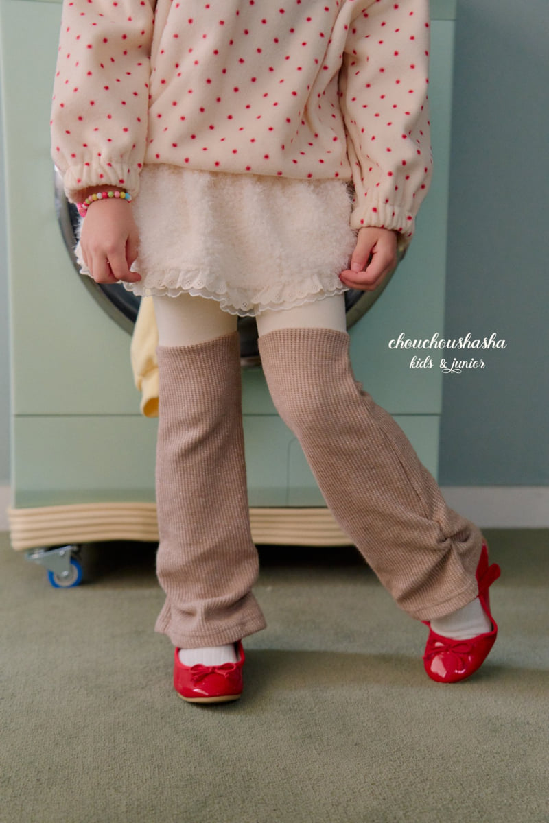Chouchou Shasha - Korean Children Fashion - #childofig - Pearl Warmer Leggings - 11