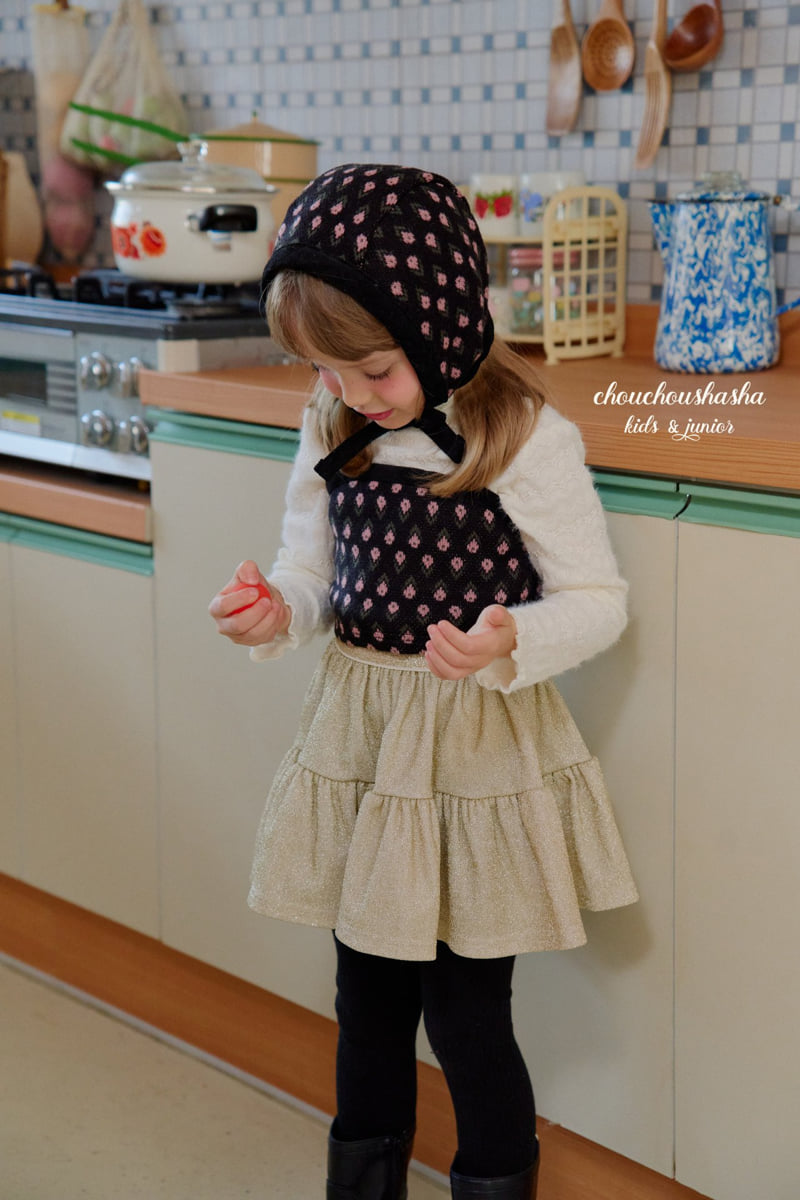 Chouchou Shasha - Korean Children Fashion - #childofig - Shirring Pearl Skirt - 9