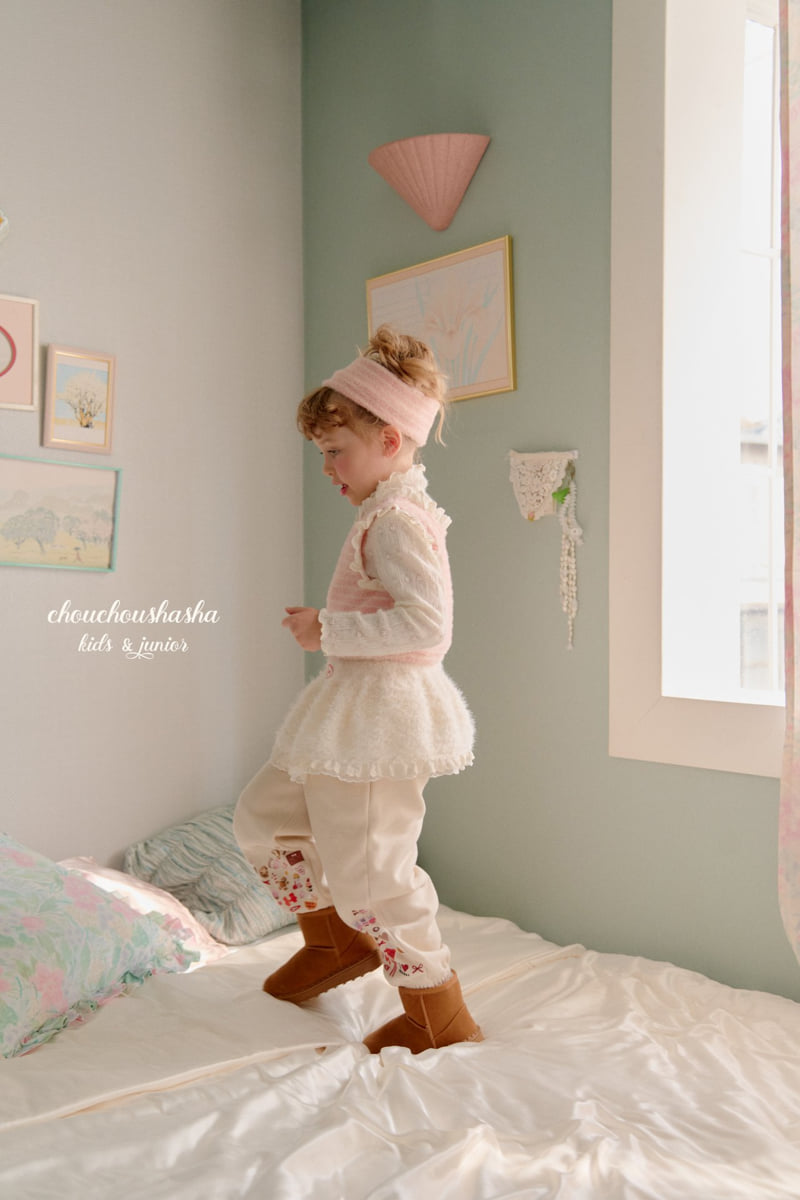 Chouchou Shasha - Korean Children Fashion - #childofig - Happy Sticker Jogger Pants - 8