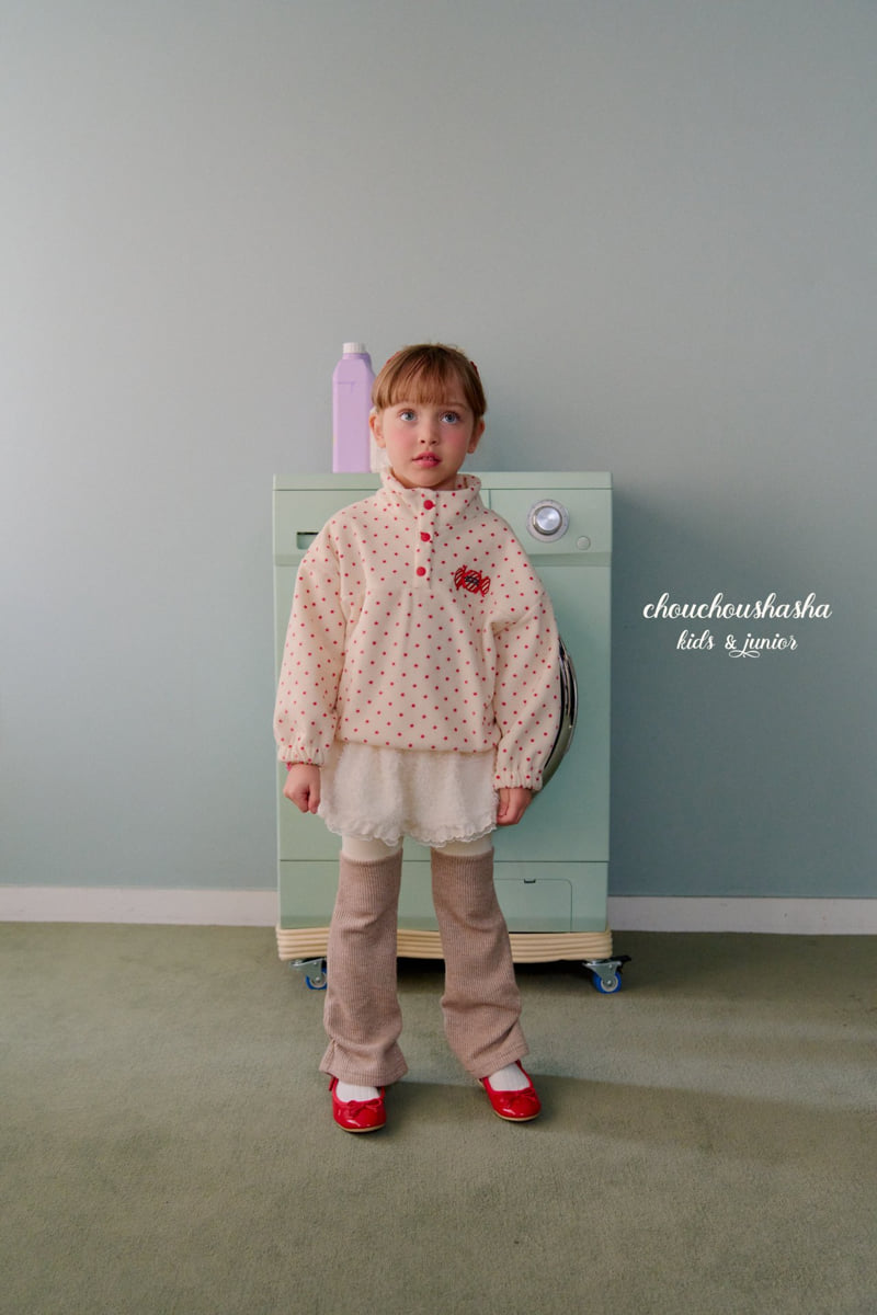 Chouchou Shasha - Korean Children Fashion - #childrensboutique - Pearl Warmer Leggings - 12