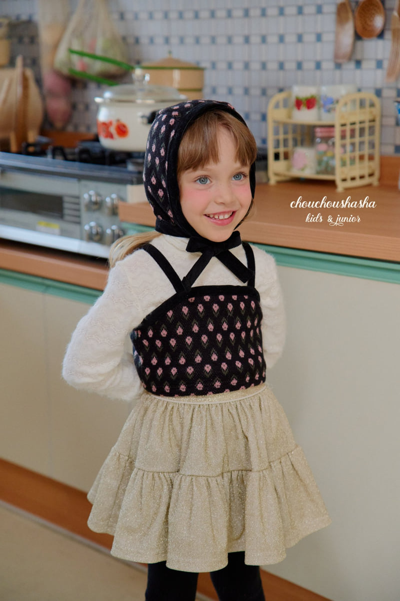 Chouchou Shasha - Korean Children Fashion - #childrensboutique - Shirring Pearl Skirt - 11