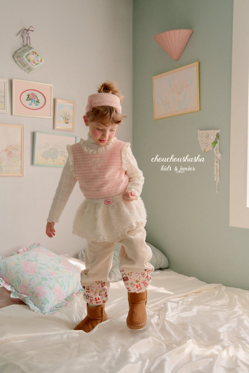 Chouchou Shasha - Korean Children Fashion - #designkidswear - Happy Sticker Jogger Pants - 10