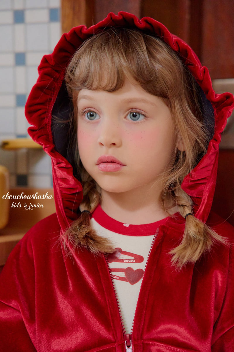 Chouchou Shasha - Korean Children Fashion - #discoveringself - Merry Velvet Hood Jacket - 12