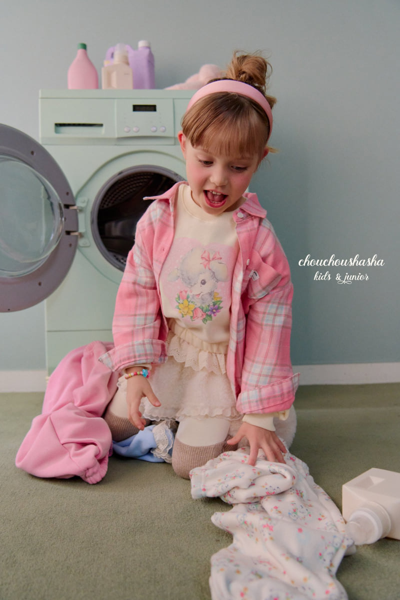 Chouchou Shasha - Korean Children Fashion - #fashionkids - Heart Check Shirt - 11
