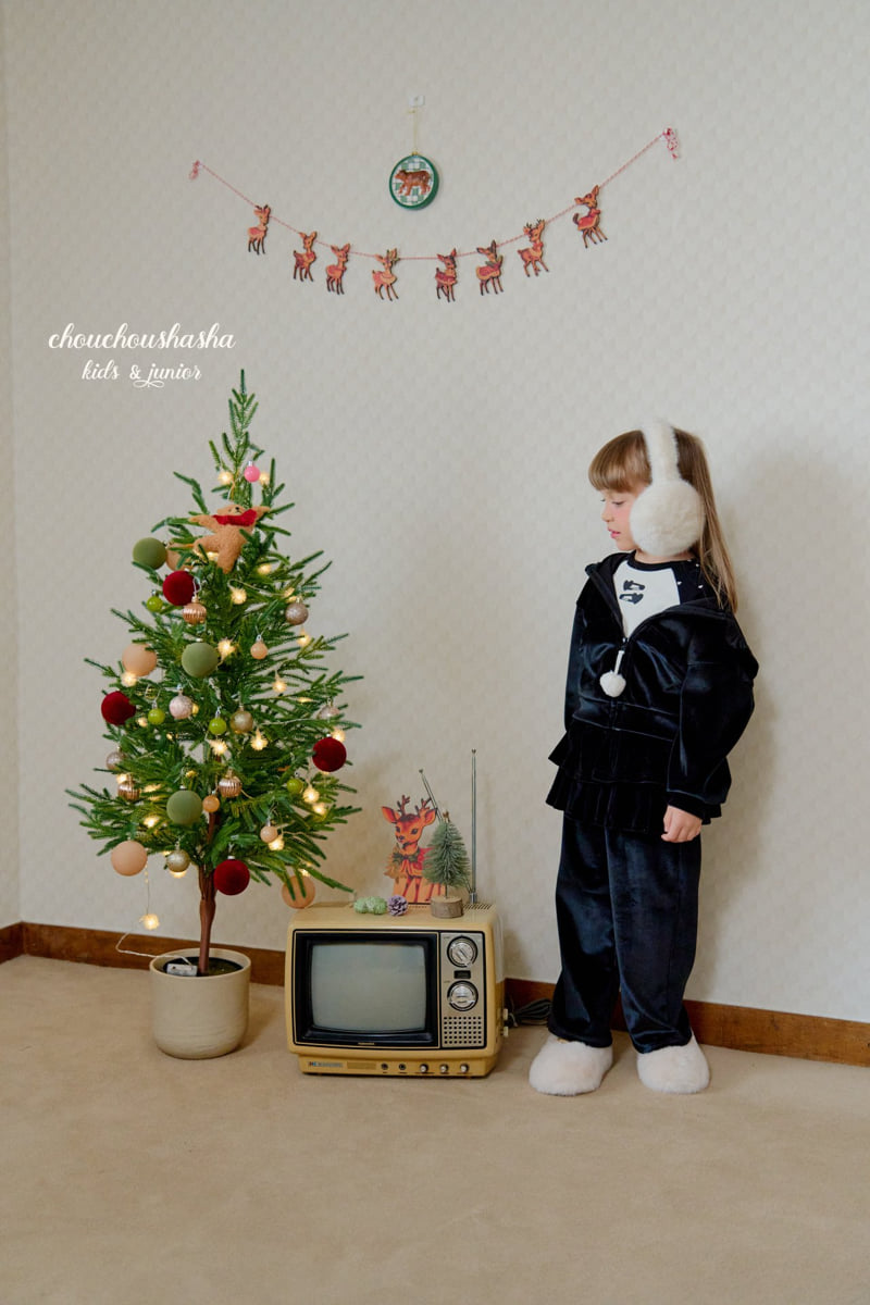 Chouchou Shasha - Korean Children Fashion - #discoveringself - Merry Velvet Tiered Pants - 4