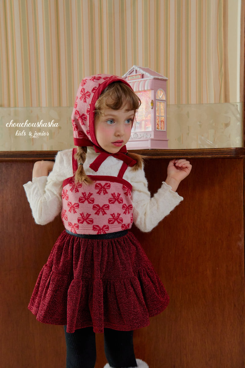Chouchou Shasha - Korean Children Fashion - #kidsshorts - Shirring Pearl Skirt