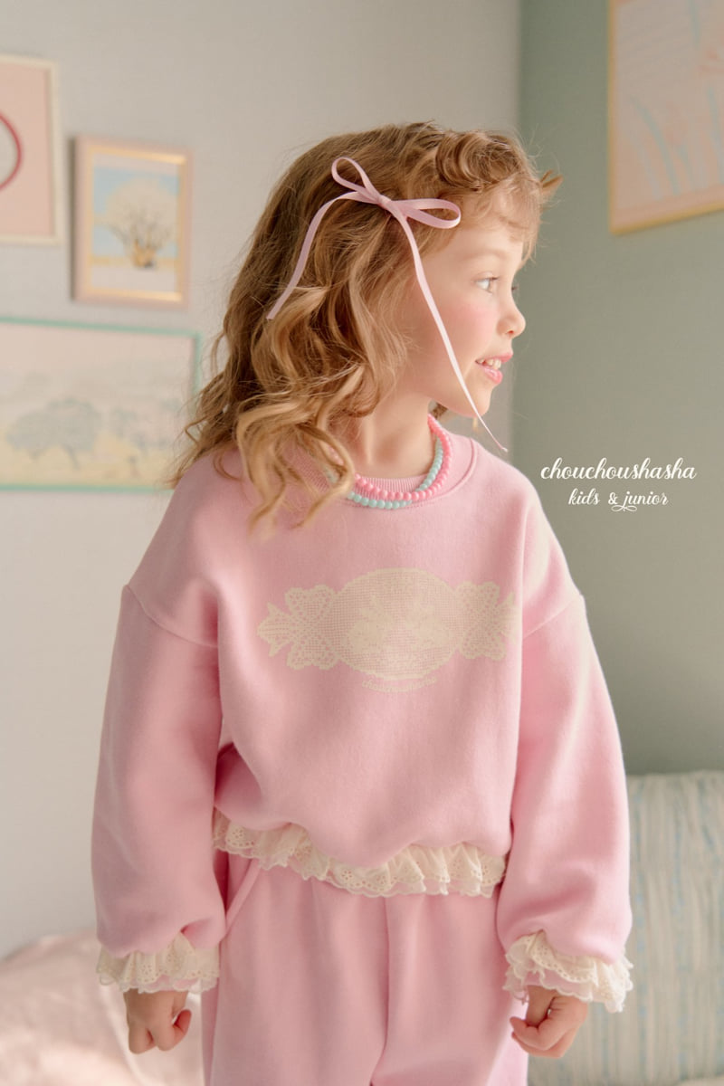 Chouchou Shasha - Korean Children Fashion - #kidsshorts - Melody Lace Sweatshirt - 11