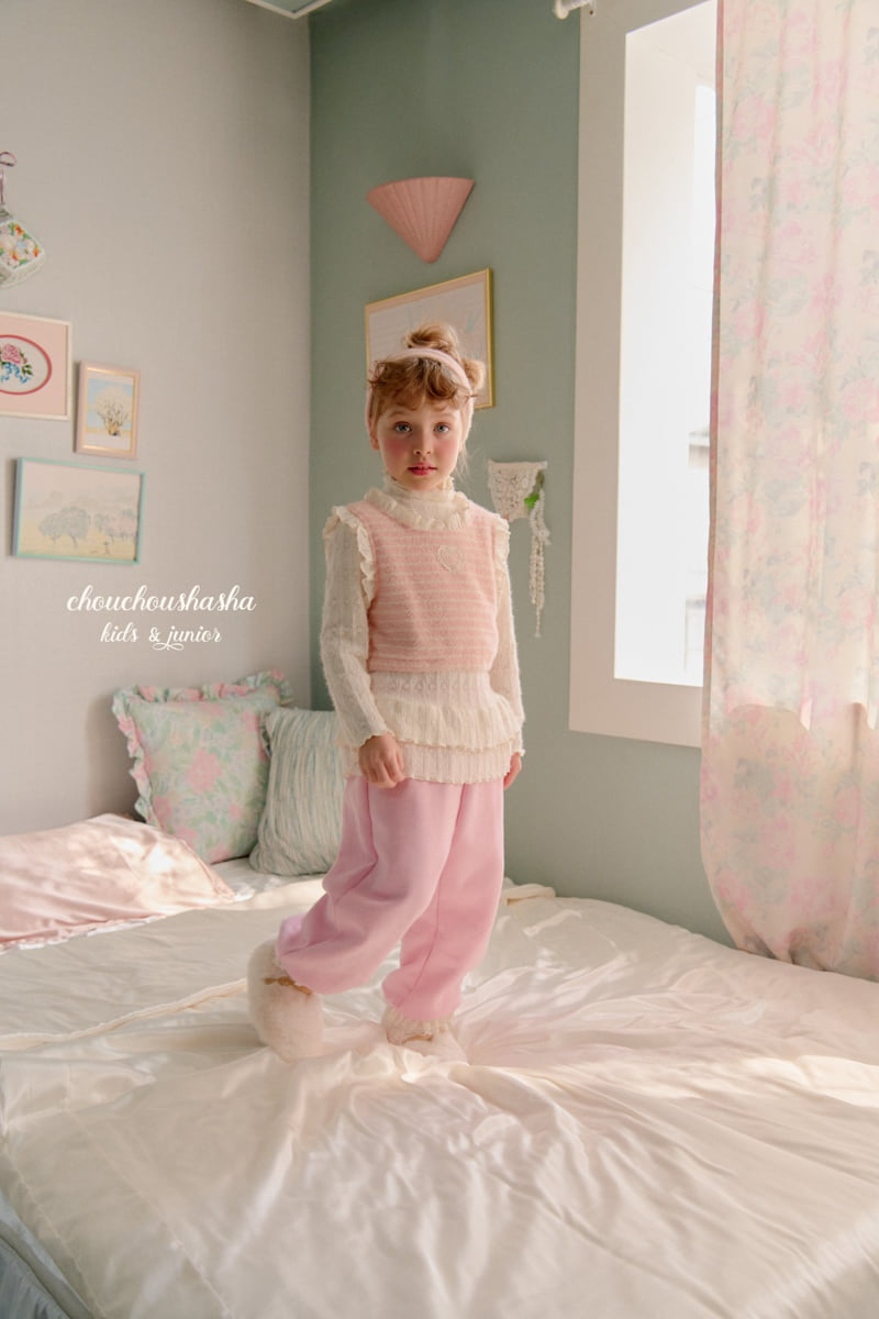 Chouchou Shasha - Korean Children Fashion - #kidsshorts - Sally Lace Top - 9