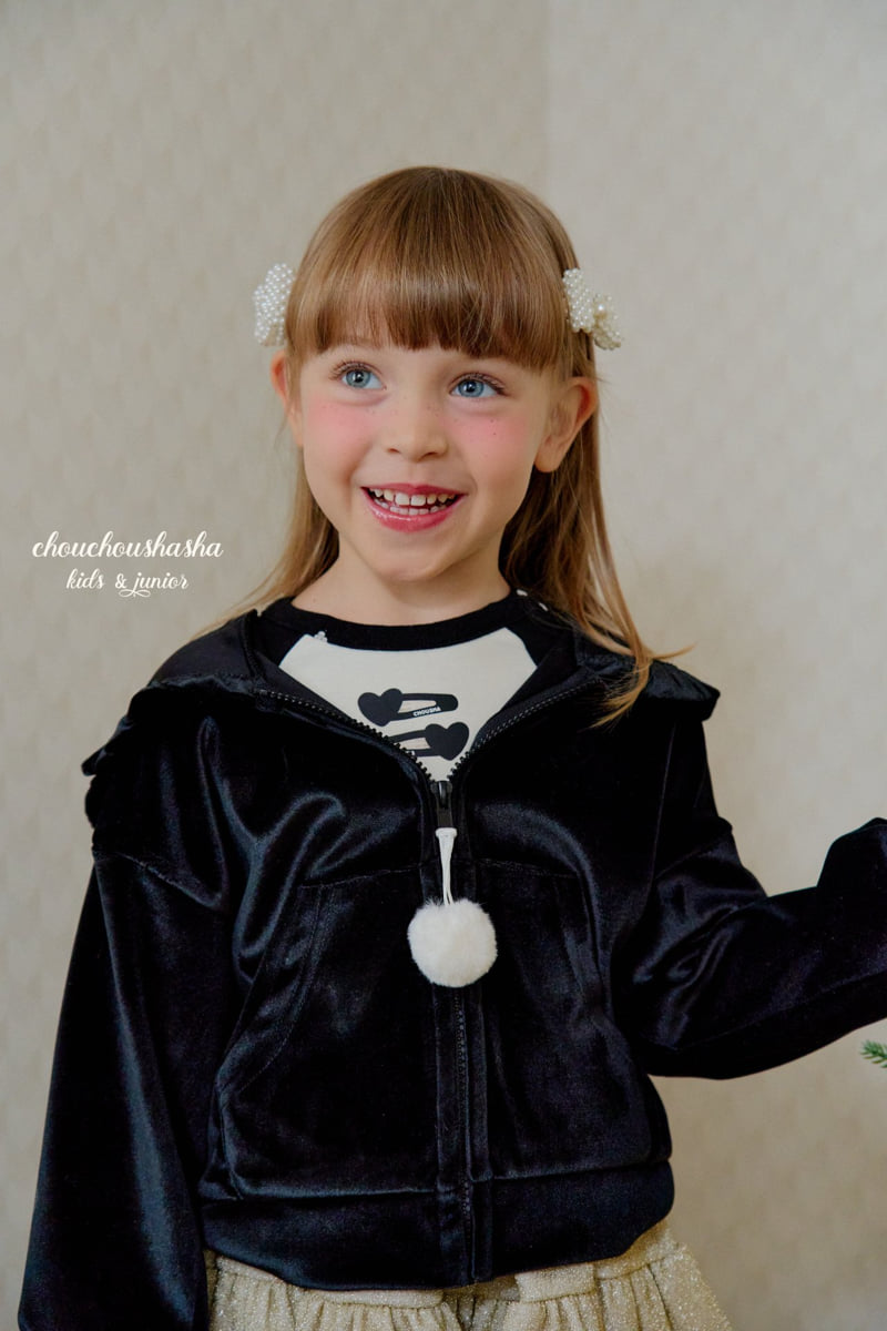 Chouchou Shasha - Korean Children Fashion - #kidsstore - Merry Velvet Hood Jacket