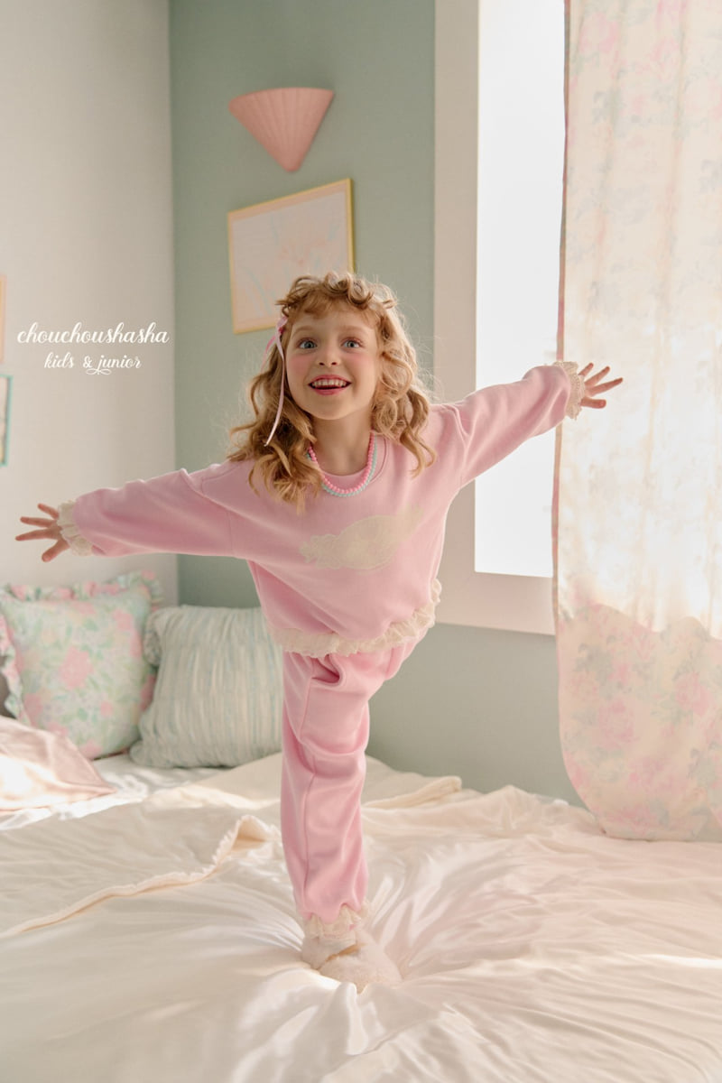 Chouchou Shasha - Korean Children Fashion - #kidzfashiontrend - Melody Lace Jogger Pants - 10