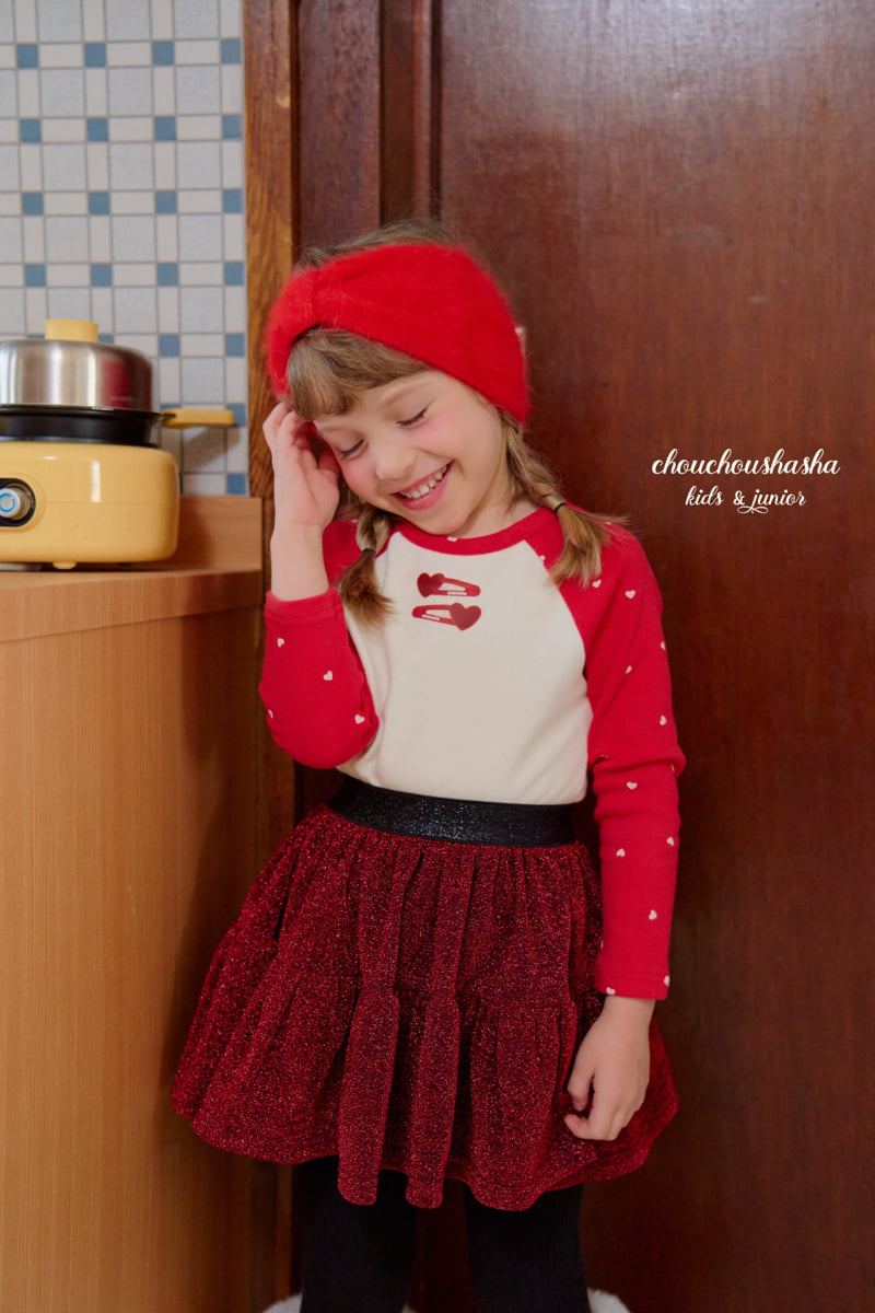 Chouchou Shasha - Korean Children Fashion - #kidzfashiontrend - Heart Pin Tee - 8