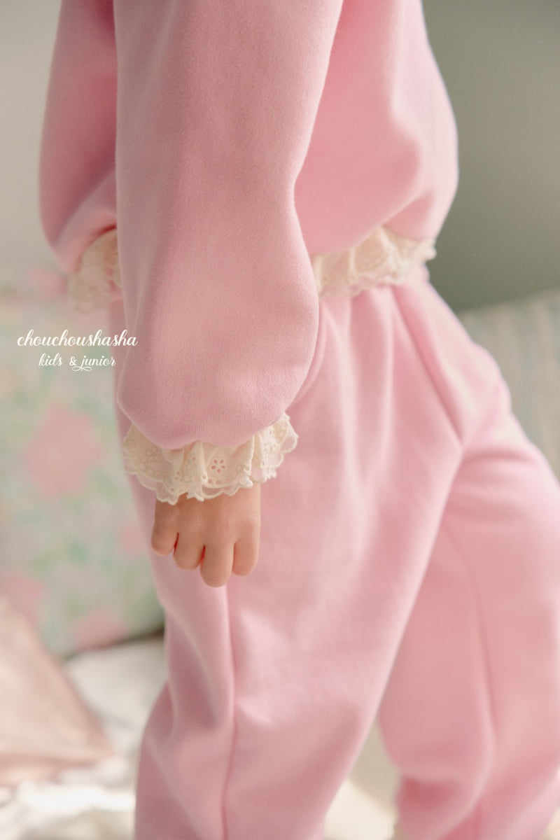 Chouchou Shasha - Korean Children Fashion - #littlefashionista - Melody Lace Jogger Pants - 12