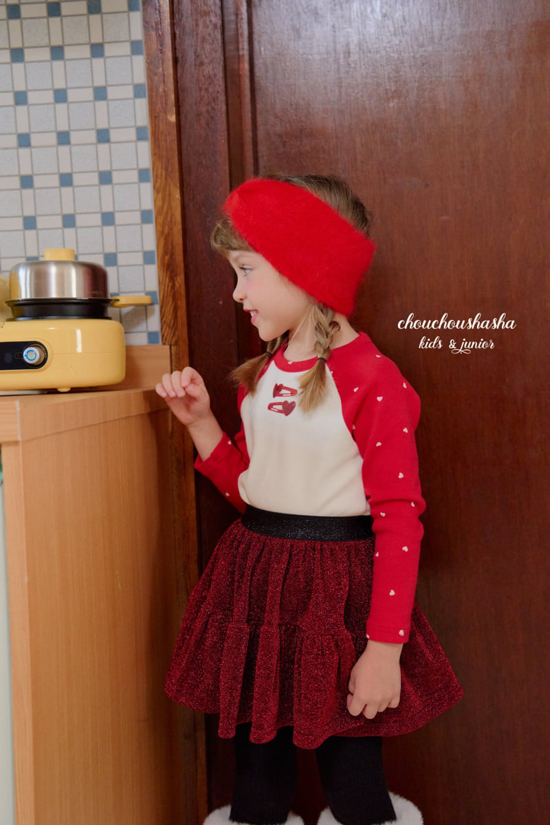 Chouchou Shasha - Korean Children Fashion - #littlefashionista - Heart Pin Tee - 10