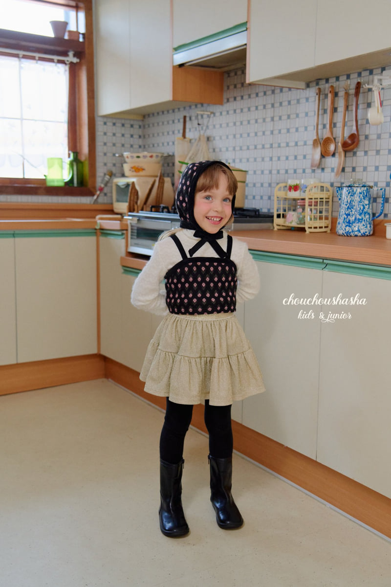 Chouchou Shasha - Korean Children Fashion - #littlefashionista - Flower Fleece Lace Tee - 7